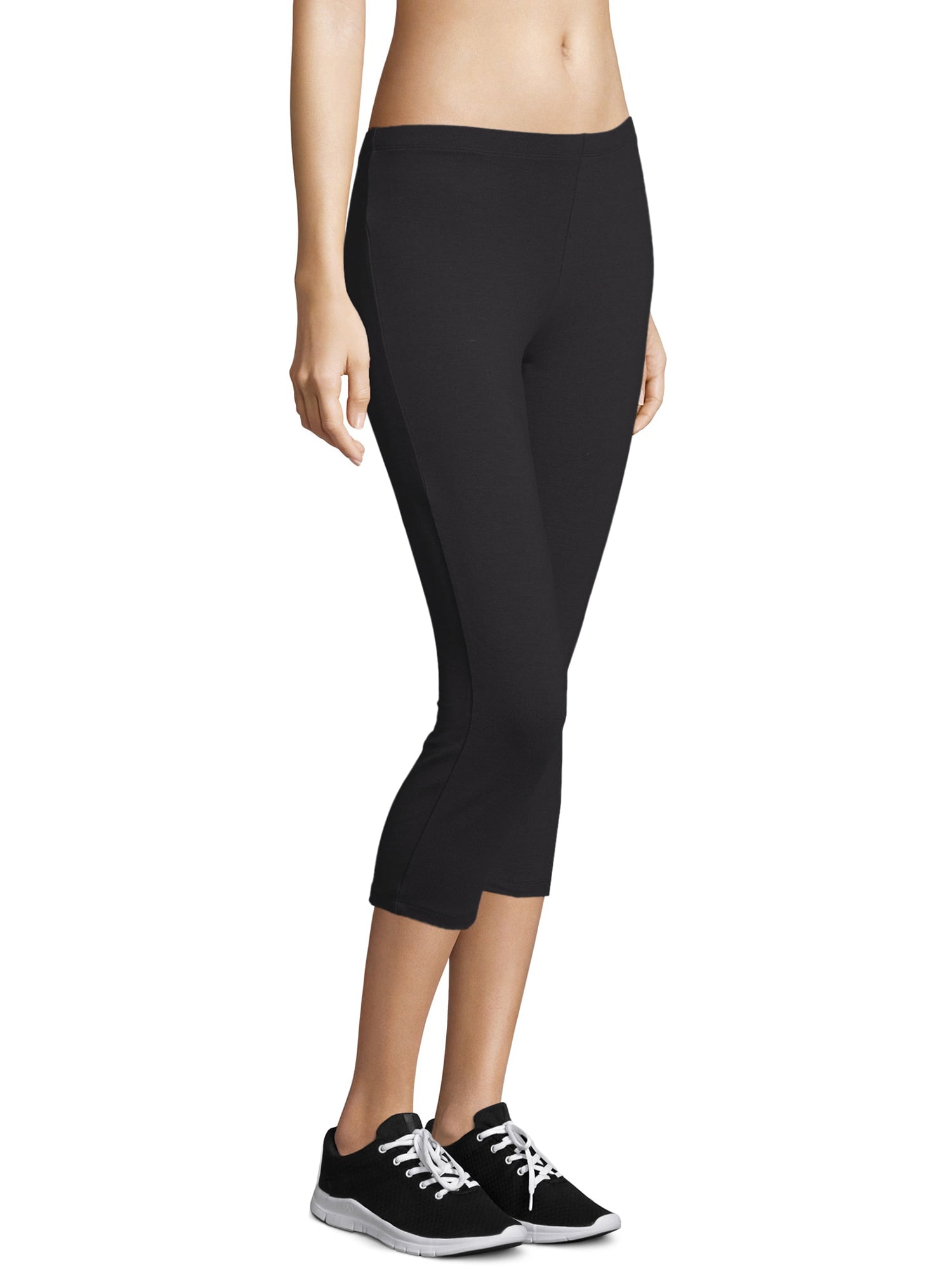 Hanes Women's Capri Leggings, Stretch Cotton-Spandex Leggings, High Waist  Women's Sports Leggings, 22, Black, Small : : Clothing, Shoes &  Accessories