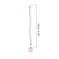 thumbnail image 2 of Unique Bargains 1 Pce Pendentif Lettre Ronde X Tasse d'Eau Rose Alliage Imitation Perle, 2 of 5