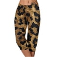 thumbnail image 1 of Penkiiy Pantalons de Jogging pour Femmes, Pantalons Capri Légers à Imprimé Léopard, Pantalons de Sport Courts pour Course et Entraînement, Pantalons de Détente Doux, Pyjamas 3TG Multicolore, 1 of 6