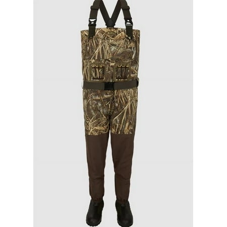 Drake Men s Eqwader 1600 Gram Insulated Breathable Boot Foot Chest Waders Mossy Oak Bottomland Large 10