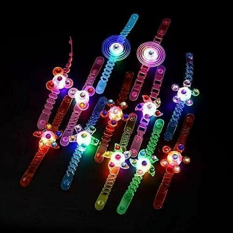 Light Up LED Halloween Slap Bracelets - 3 Pack