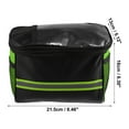 thumbnail image 3 of Unique Bargains Handlebar Bag with Touch Screen Phone Holder Mesh Side Pocket Front Storage Bag for Mountain Bike Green, 3 of 6