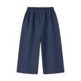 thumbnail image 6 of Women's Casual High-Waisted Wide-Leg Trousers with Smocked Waist and Loose Fit, 6 of 8