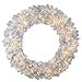 thumbnail image 3 of Vickerman G182831LED 30 in. White Wreath with 220 Warm White LED Light, 3 of 3