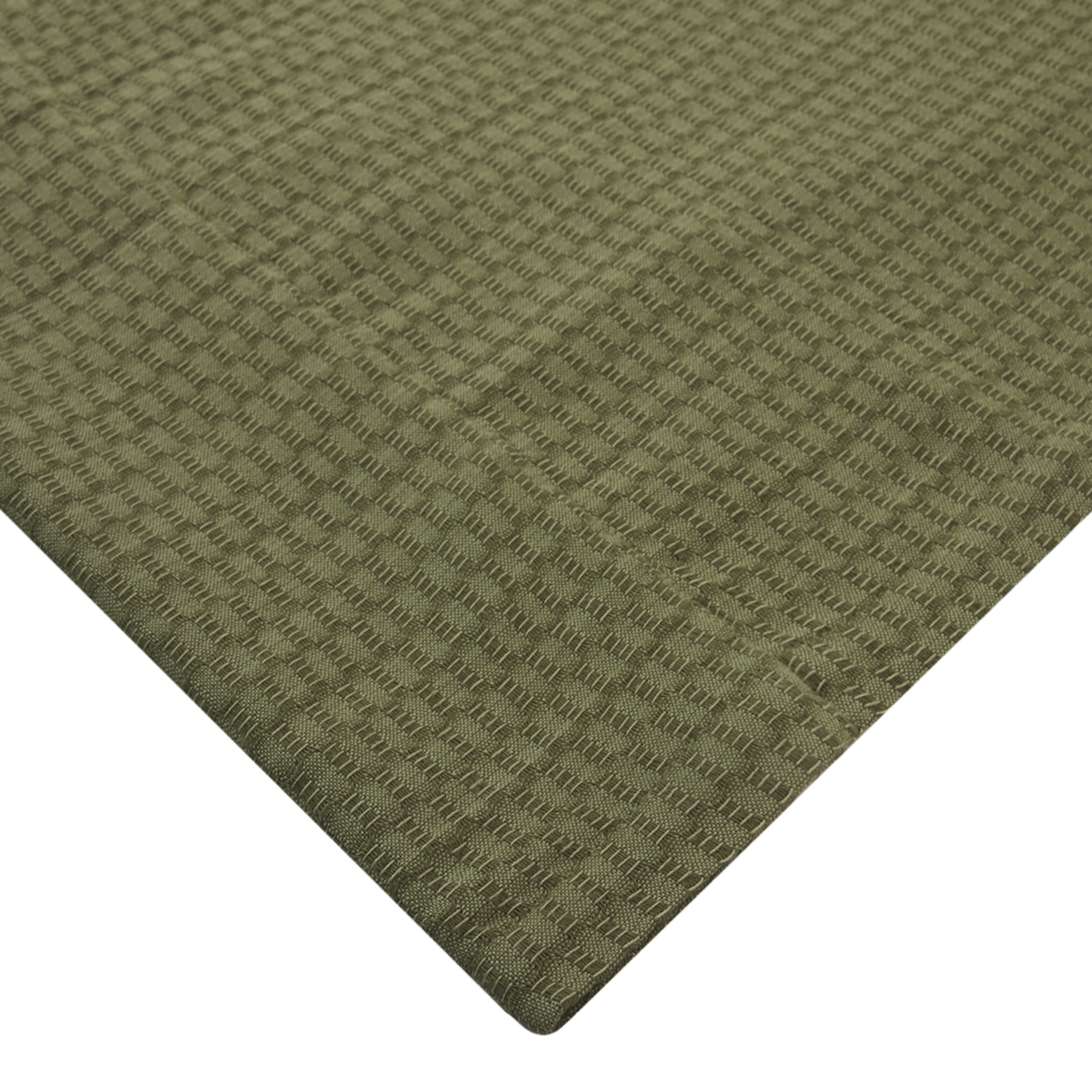 Better Homes & Gardens Micro Geo Blackout Woven Ladder Single Curtain Panel, 1-Piece, Dark Cilantro, 50" W x 95" L