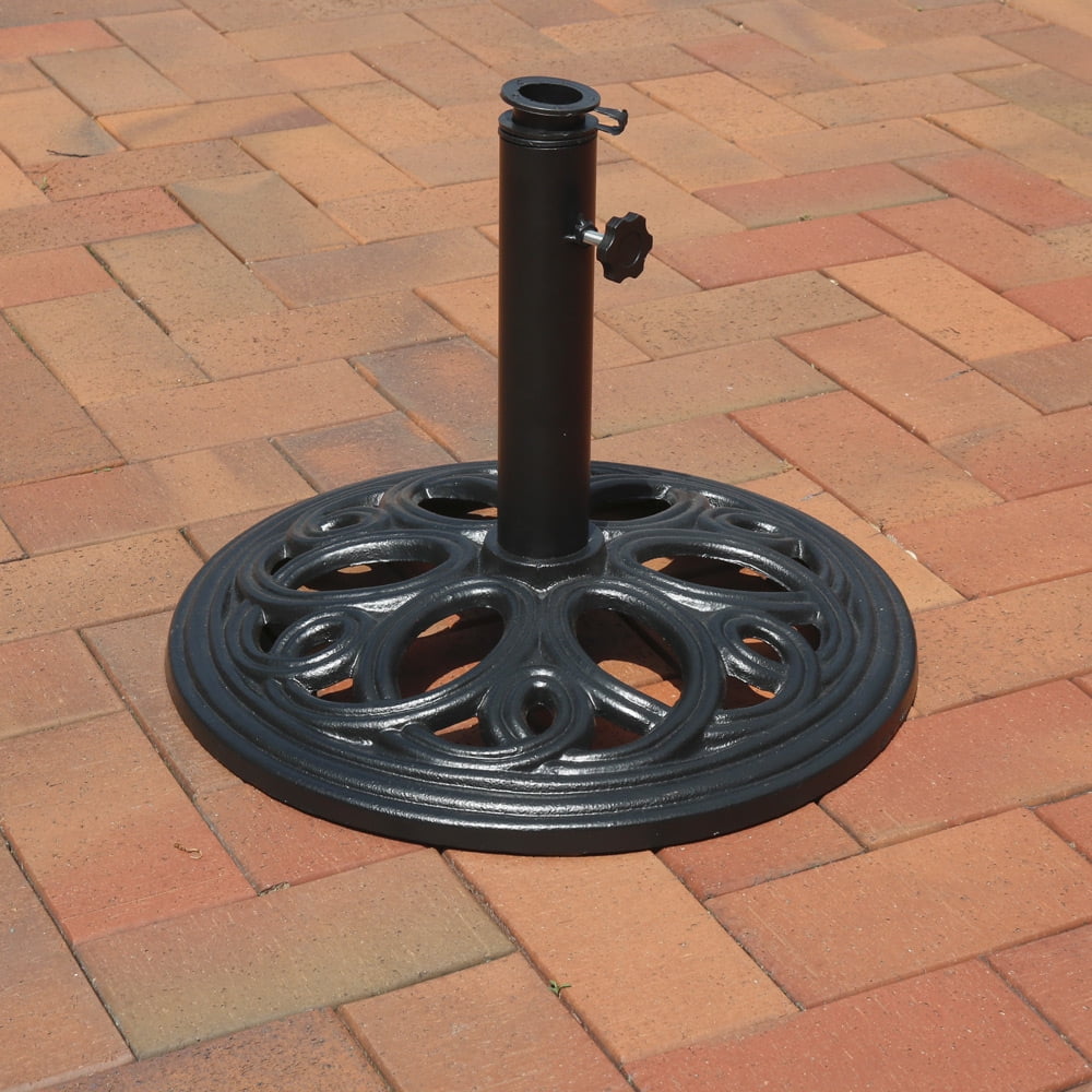 Sunnydaze Heavyduty Cast Iron Outdoor Patio Umbrella Base Stand 18