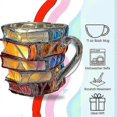 thumbnail image 5 of 2025 New 3D Painted Book Cup - Stacked book-shaped glass coffee cup, suitable for hot and cold drinks, a novel gift for book lovers, 5 of 5