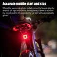 thumbnail image 3 of Luz trasera de bicicleta inteligente, luz de freno de bicicleta ultrabrillante, recargable por USB, luces LED impermeables, luz trasera, 3 of 11