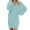 Light Blue, variant on Arlun Women's Fuzzy Pullover Sweater Dresses Fall Winter Loose Crew Neck Long Sleeve Furry Midi Dress V-Neck Soft Comfy Solid Color 2025 Casual Outfits Pink XL