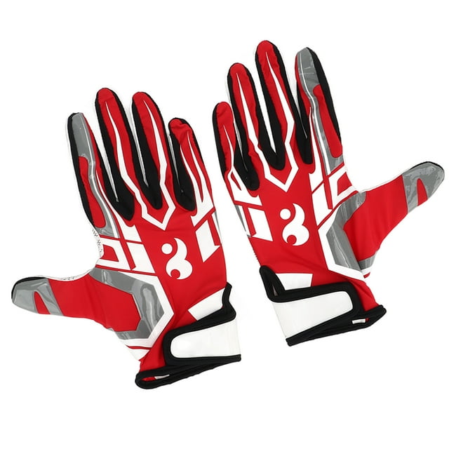 Guantes de bateo de fútbol, un par de guantes de fútbol, guantes de fútbol americano, guantes deportivos de fútbol diseñados meticulosamente