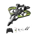 thumbnail image 4 of 1 Avión Teledirigido Helicóptero RC Espuma EVA Mando a Distancia Fija Luz LED Recargable Adecuado para Niños Adultos Principiantes Y Cumpleaños verde 24 minutos, 4 of 8