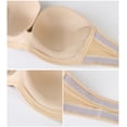 thumbnail image 5 of Curyon Women's Strapless Bras Wirefree Anti Slip Padded Lift Push Up Bra,36C, 5 of 7
