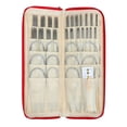 thumbnail image 2 of de agujas de tejer de material acero inoxidable de tejer de 11 tamaños con bolsa de almacenamiento Agujas rectas + Agujas circulares para suéter - 99 piezas Gloria Agujas de tejer, 2 of 9