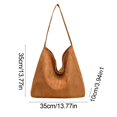 thumbnail image 2 of Tanyzvel Women's Faux Suede Hobo Bag, Large Capacity Casual Shoulder Purse Daily Use, 2 of 5