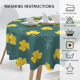 thumbnail image 4 of St. Patricks Day Tablecloth Round Table Cloths 60 Inch Wrinkle Resistant Picnic Table Covers Washable Polyester Camping Tablecloth for Kitchen, Camping, Party, Dinner, 4 of 6