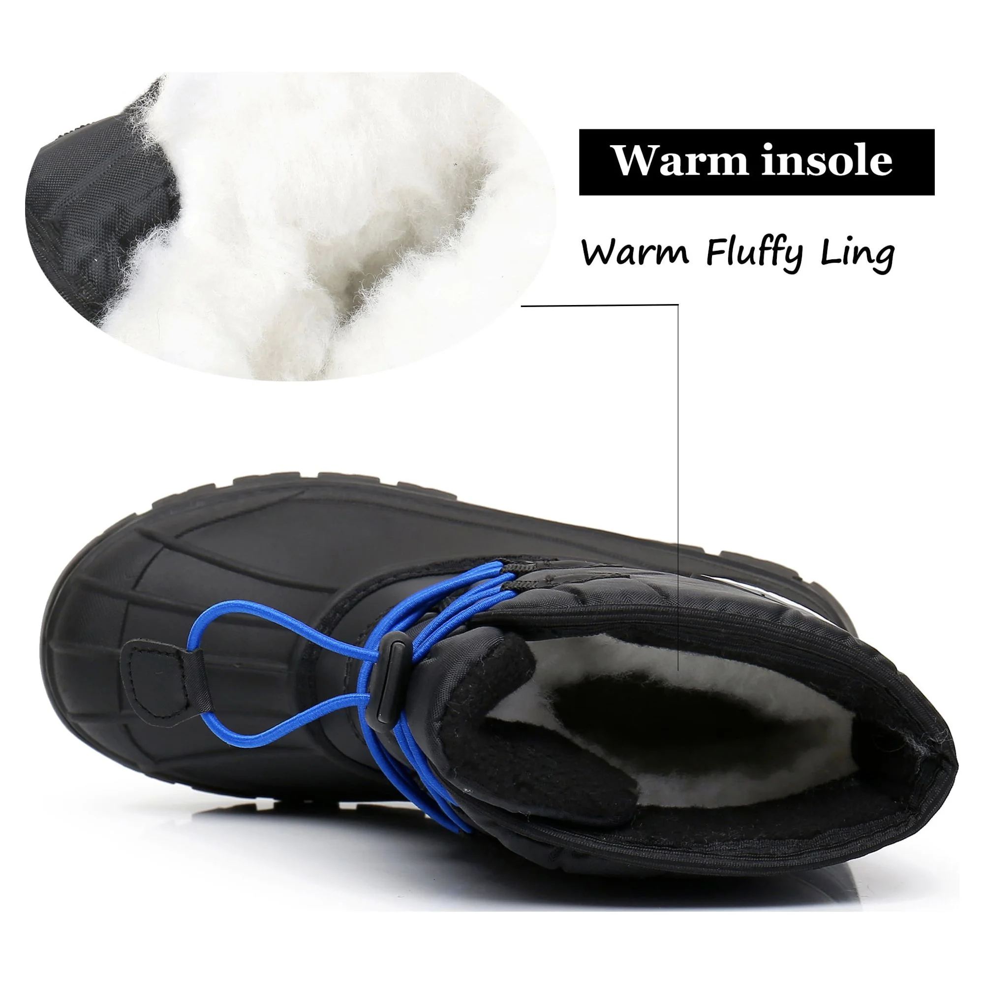 Apakowa Big Youth Rain Toddler Winter Snow Boots Insulated Waterproof for Boys Little Kid Big Kid Walmart