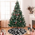 thumbnail image 7 of Rocae Daisies Flowers for Christmas Tree Skirt with Pom Pom Trim for Holiday Party for Holiday Home Decor Indoor Outdoor-30", 7 of 7