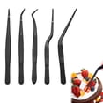 thumbnail image 4 of Pinzas de cocina de acero inoxidable, pinzas profesionales para cocinar, alimentar, hornear, decorar y enchapar., 4 of 8