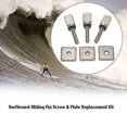thumbnail image 2 of 3 Surfboard Longboard Sliding Fin Screw & Fin Plate Replacement Kit For Stand Up Paddle Body Board - Plemdea, 2 of 3