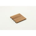 thumbnail image 3 of Nordic Teak (10 sq ft) Natural Outdoor Interlocking Floor Tiles, 9 Slat - Beige, 3 of 5