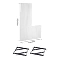 thumbnail image 3 of REGALWOVEN Wood Floating Shelves Set of 2, Wall Mounted Shelves for Bathroom and Kitchen Wall Decor White 15.7*11.4in, 3 of 8