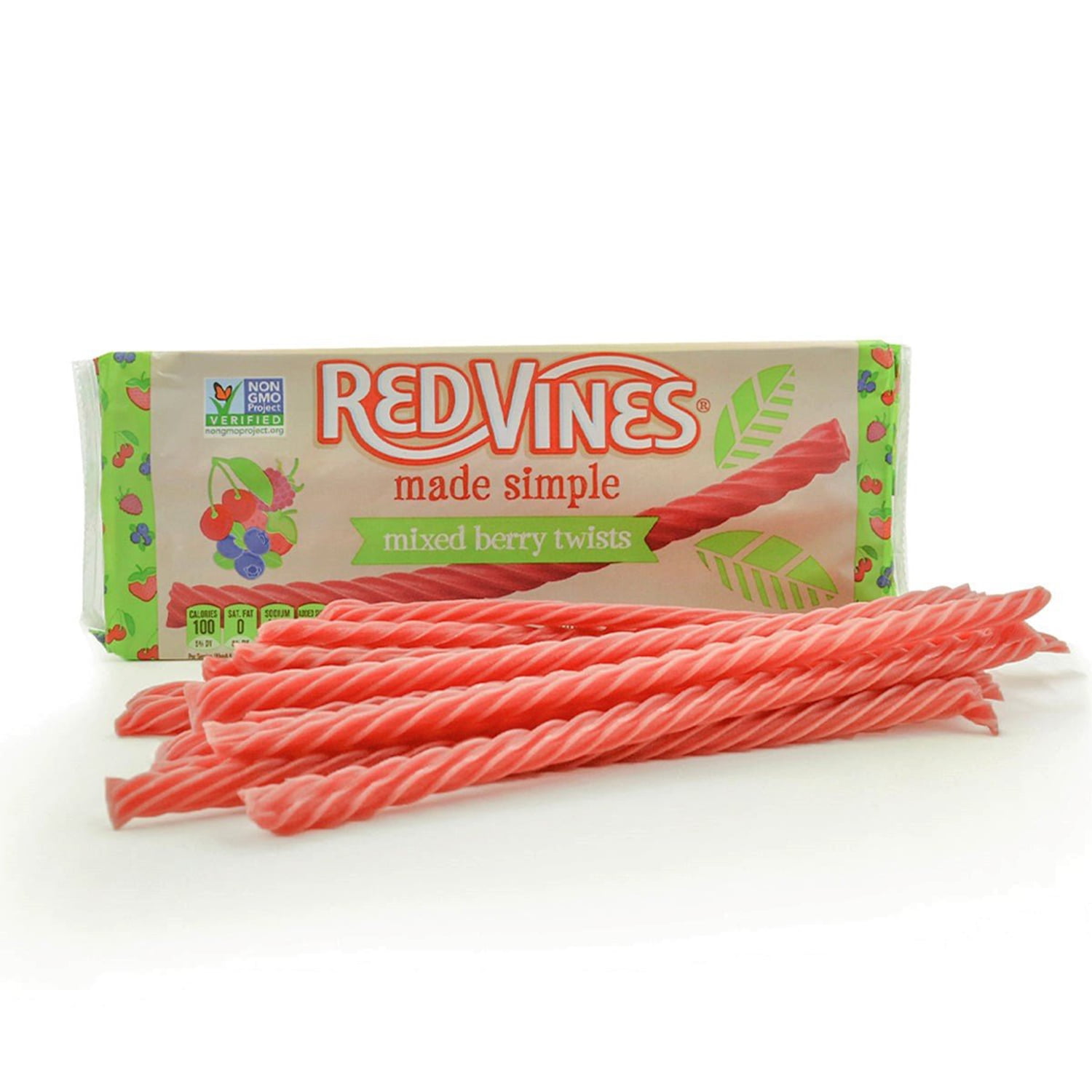 Red Vines Made Simple, Mixed Berry Chewy Candy, 4oz Movie Tray