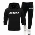 thumbnail image 4 of Ccm Men's And Women's Printed Warm Two-piece Loose Hoodie + Pants Jogging Set, 4 of 5