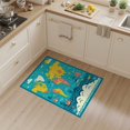 thumbnail image 2 of ODIKA 3'x5' Washable Area Rug Large Map Top Ocean Educational Explorer Playroom Classroom for Hallway, Laundry Room, Non-Slip, Flatweave, Easy Care, 2 of 7