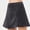 Gray, variant on Qiopertar Women's Casual Skort Shorts Mid Waist Solid Color Skirt Pants Spring Summer Streetwear Comfy Relaxed Fashion Shorts with No Stretch, Gray S