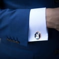 thumbnail image 4 of Polar Bear Elegant Dress Shirt Cufflinks Set Made of Stainless Steel for Formal Events, 4 of 6