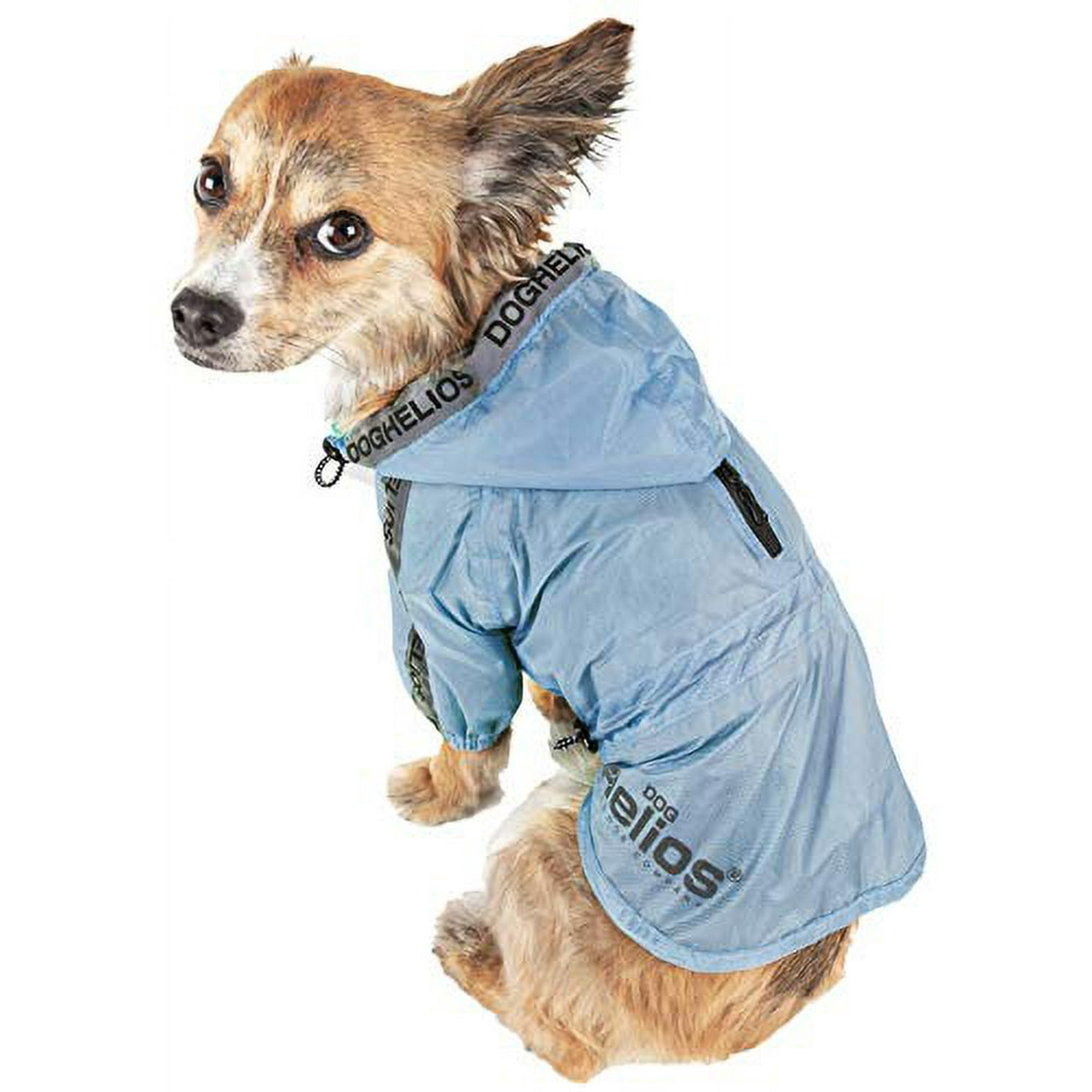 Dog Helios R9BLLG Torrential Shield Waterproof Multi Adjustable Pet Dog Windbreaker Raincoat Royal Blue Large