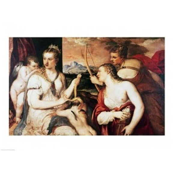 The Education of Cupid, c.1565 Poster Print by Titian (24 x 18)