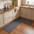thumbnail image 2 of Anti Fatigue Kitchen Floor Mats Set of 2, Waterproof Kitchen Sink Runner Rug, Standing Mat Cushioned Kitchen Rugs, Comfort Doormat 16''x24''+16x47" (Gray-B), 2 of 7