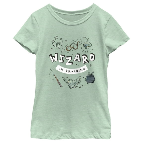 Girl's Harry Potter Wizard Training Graphic Tee Mint X Small