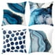 thumbnail image 1 of De Almohada Decorativas De Color Azul Marino, 18 X 18 In, Diseño De Mármol, Textura, Fundas De Almohada, Decoración De Habitación Azul Turquesa, Funda De Almohada 4 Fundas Speravity HA044352-02, 1 of 6