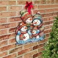 thumbnail image 4 of Snowman's Family Holiday Door Decor by G. Debrekht - Christmas Decor - 8611057H, 4 of 11