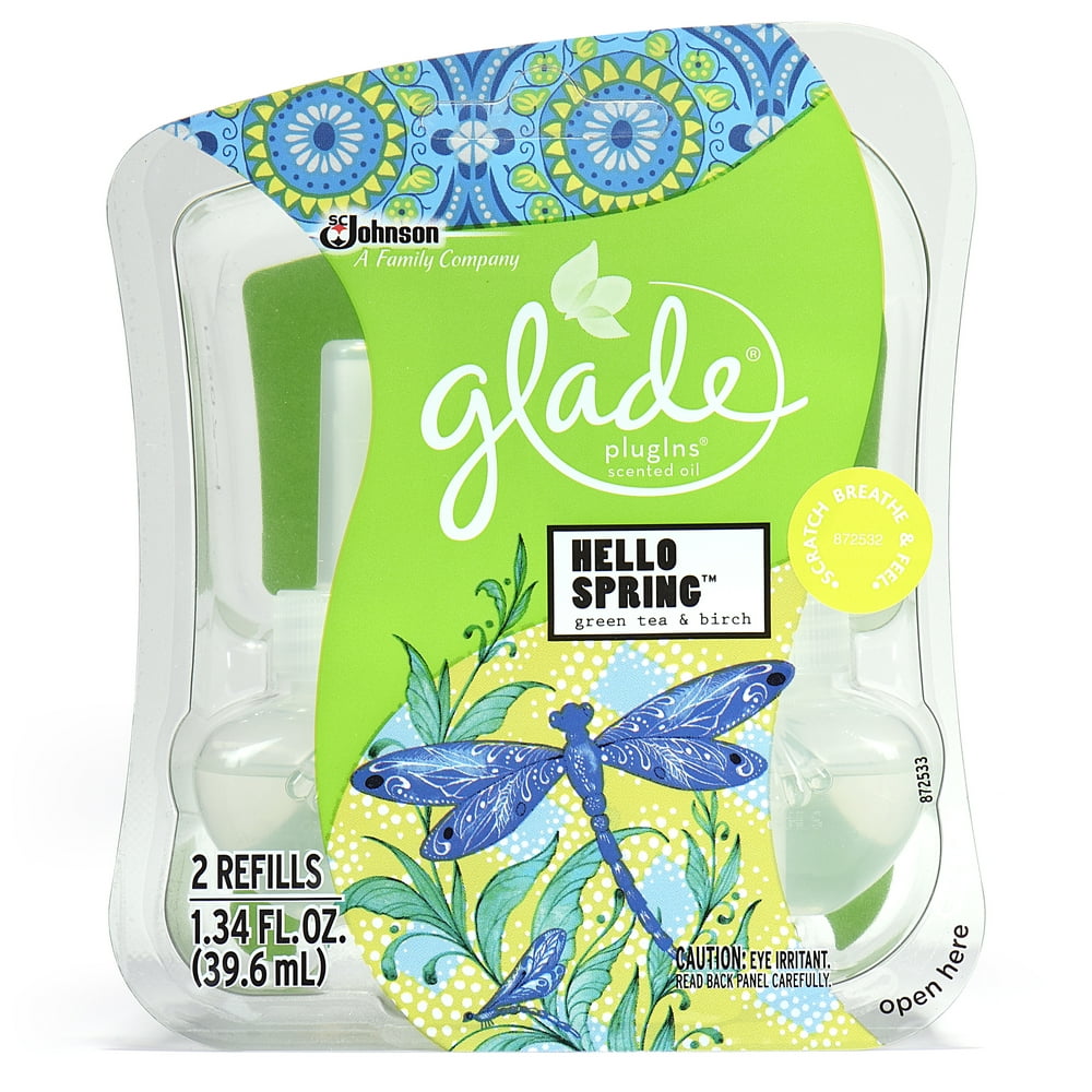 Glade Plug In Refill, Hello Spring, 1.34 Fl. Oz. (Pack of 2) Walmart