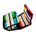 thumbnail image 1 of KLKCMS Ensemble de 120 Couleurs de Stylos Aquarelle, Marqueurs de Couleur Colorés à Pointes Imperméables, 1 of 9