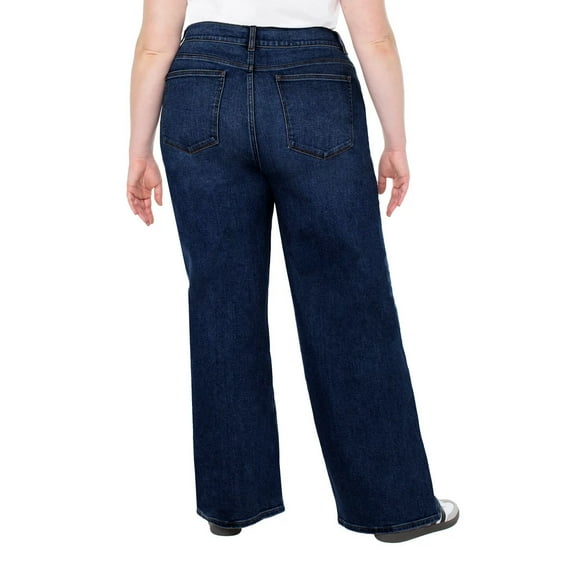 Well Worn Ladies' Wide Leg Jean COLOR BLUE SIZE 16/36