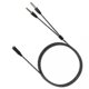 thumbnail image 2 of Compatible con cable de audio para auriculares Razer Adaptador para auriculares Divisor de auriculares Micrófono para Razer Electra/kraken Pro 7.1 V2/hamme QQP, 2 of 5