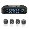 thumbnail image 1 of Car TPMS Tyre Pressure Monitoring System Solar Power Digital Display Auto Security Alarm Systems with 4 External Sensors, 1 of 6