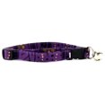thumbnail image 1 of Collar para gato con batik de rayas moradas, 1 of 1