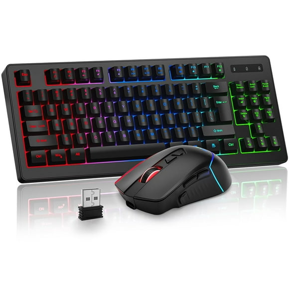 Combinación de teclado y ratón inalámbricos para juegos BlueFinger