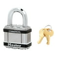 thumbnail image 2 of Master Lock Keyed Padlock, 15/16 in,Rectangle,Silver M5STS, 2 of 4