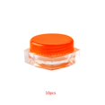 thumbnail image 2 of 10PCS Square Clear Mixed Colors Cosmetic Empty Jar Makeup Pot Face Cream Eye Shadow Container Case Box 3g/5g, 2 of 7