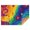 Colorful Circular Pattern, variant on Rainbow Tie Dye Sunburst Rectangle Tablecloth 60"x84",Waterproof Polyester Rectangle Table Cloth, Wipeable Spillproof Polyester Tablecloth for Dining, Camping, Indoor and Outdoor