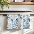 thumbnail image 7 of Blue Turtle Coastal Kitchen Towels Set of 3, Octopus Summer Beach Coral Seahorse Absorbent Dish Towels for Kitchen, Microfiber Hand Towel, Quick Drying Tea Towel for Cleaning Decorative Dishcloths, 7 of 7