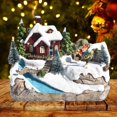 thumbnail image 4 of Adorno de Navidad Perfecl Casa de Pueblo de Nieve LED, 4 of 7