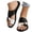 Black, variant on Toe Ring Sandals for Women 2026 Summer Trendy Color Block Open Toe on Flat Sandals