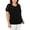 Deep Black, variant on INC Womens Black Short Sleeve Jewel Neck T-Shirt Top Plus Size, Black, 0X